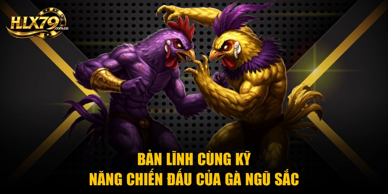 Bản lĩnh cùng kỹ năng chiến đấu của gà ngũ sắc